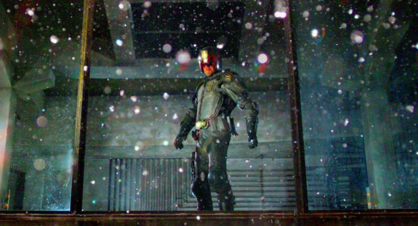 Still image from Dredd 3D.